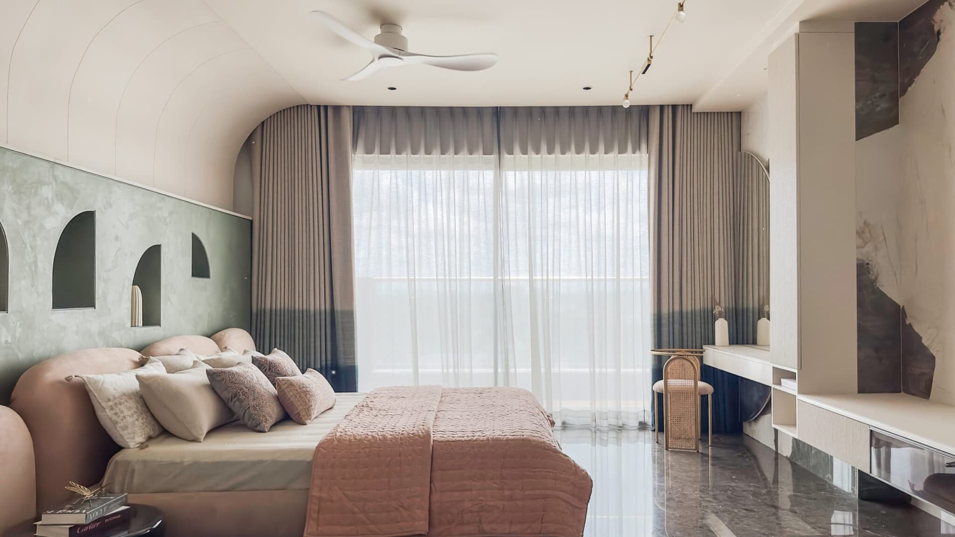 The Flowing Alcove: A Hyderabad Home Where Light and Shadow Tell Stories — interior design by Designtales in Hyderabad, Telangana