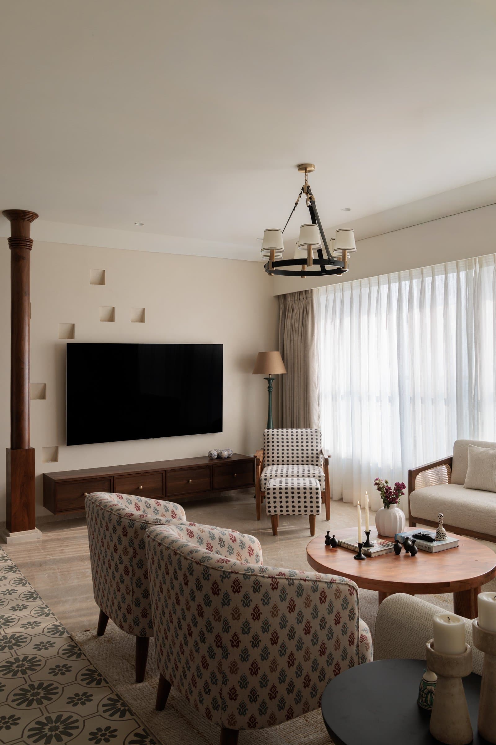 Featured: The Chequered Arch: A Mumbai Home Where Craft Memory and Contemporary Living Share a Roof by CanvasInc Architecture | Interiors in Kandivali West, Mumbai, Maharashtra