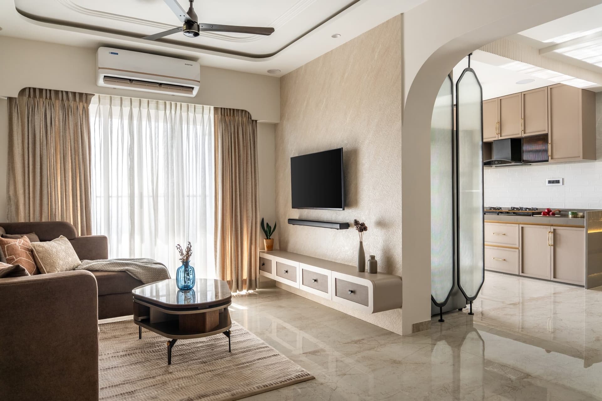Casa Dune: A Palghar Apartment Where Curves Carry the Quiet