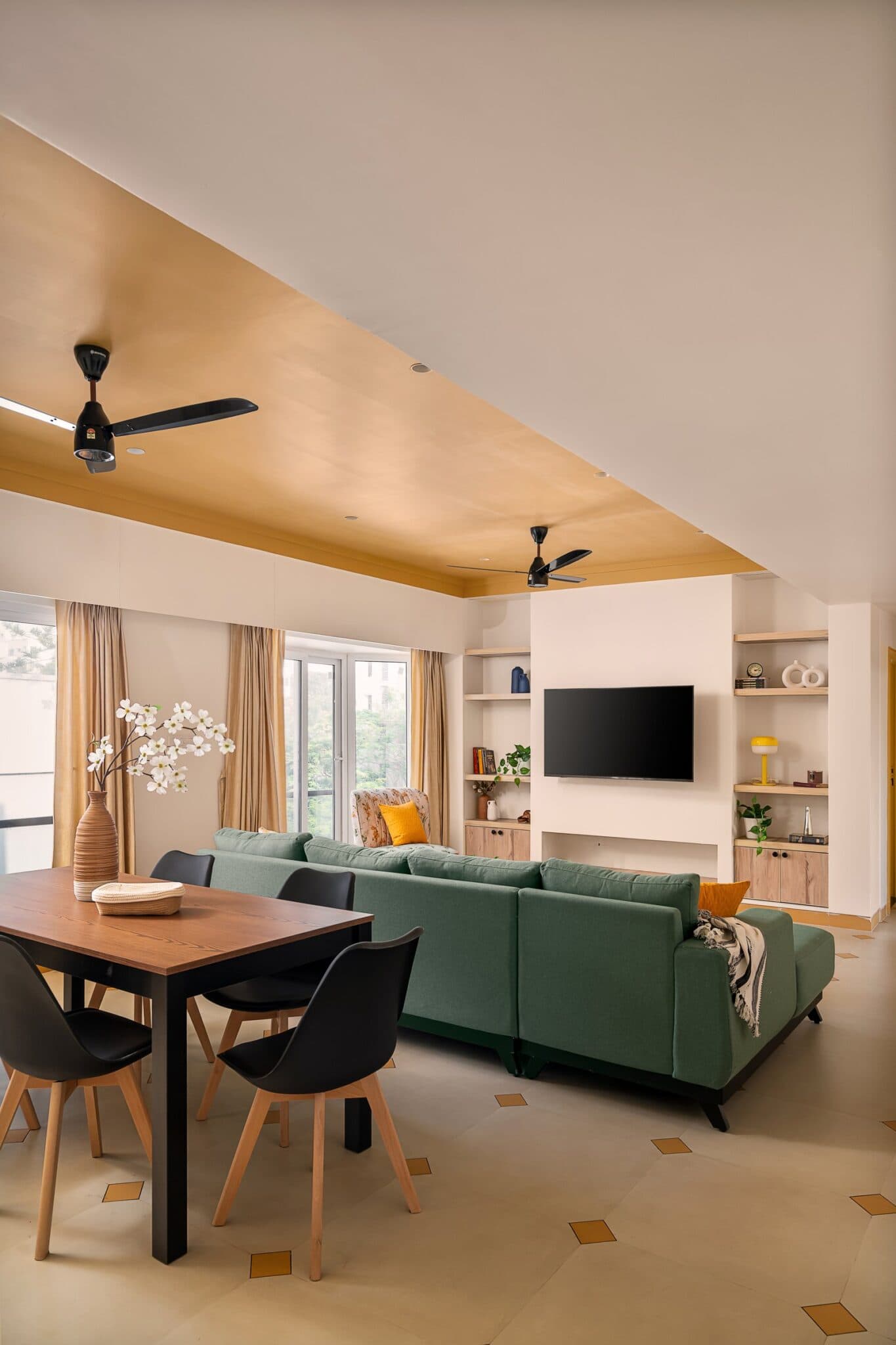 MÉLANGE: A Visakhapatnam Apartment Where Retro Optimism Meets Rental Discipline