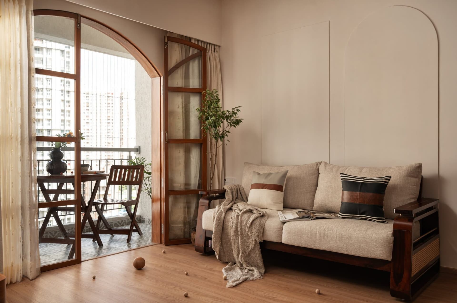 Mayura: A Thane Apartment Shaped by Arches, Warm Wood and Subtle Craftsmanship