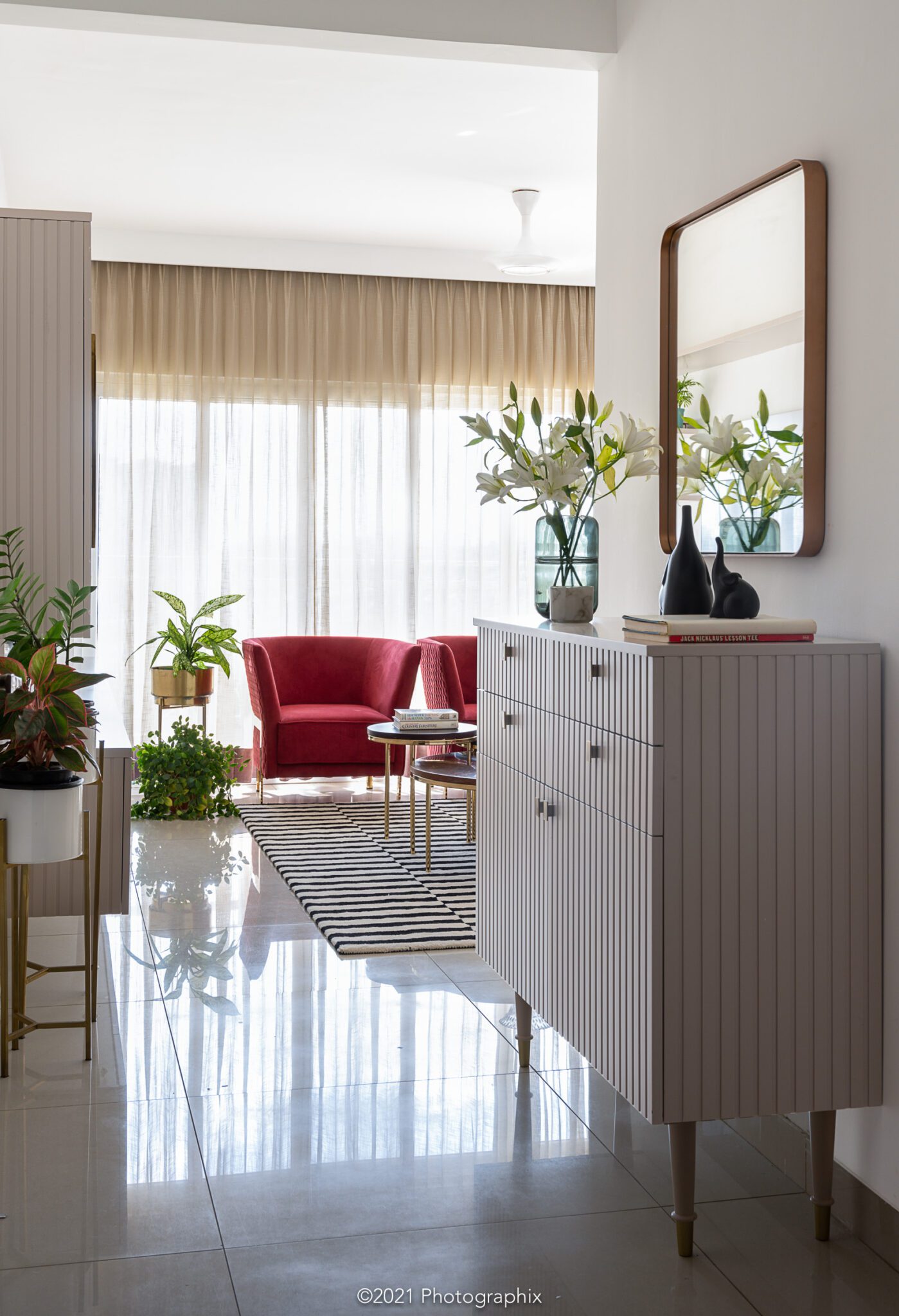 Residence B902 by Atelier-108 stitches intimacy with exuberance in a language of bold colour and quiet minimalism with a resolve to embody a young sportsman’s journey and eclectic charm — interior design by Atelier-108 in Bangalore