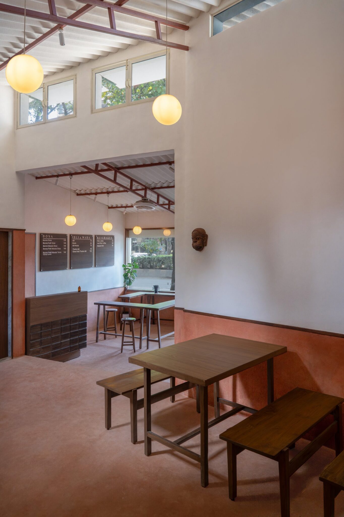 Anjaneyar: A Chembur Café That Remembers the South Indian Canteen — interior design by Rust Collective in Chembur, Mumbai
