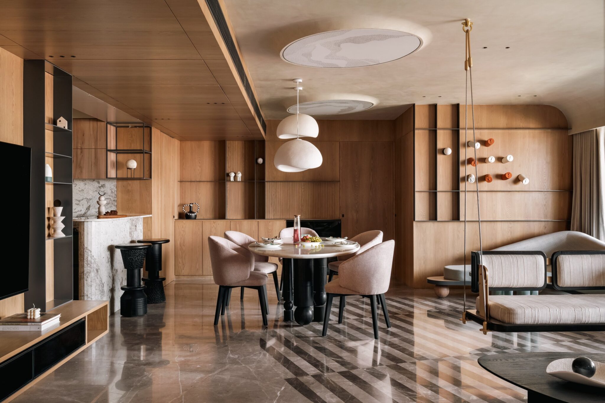 Noira: An Ahmedabad Apartment Choreographed by Line and Light, Studio Deshi, Ahmedabad, Gujarat
