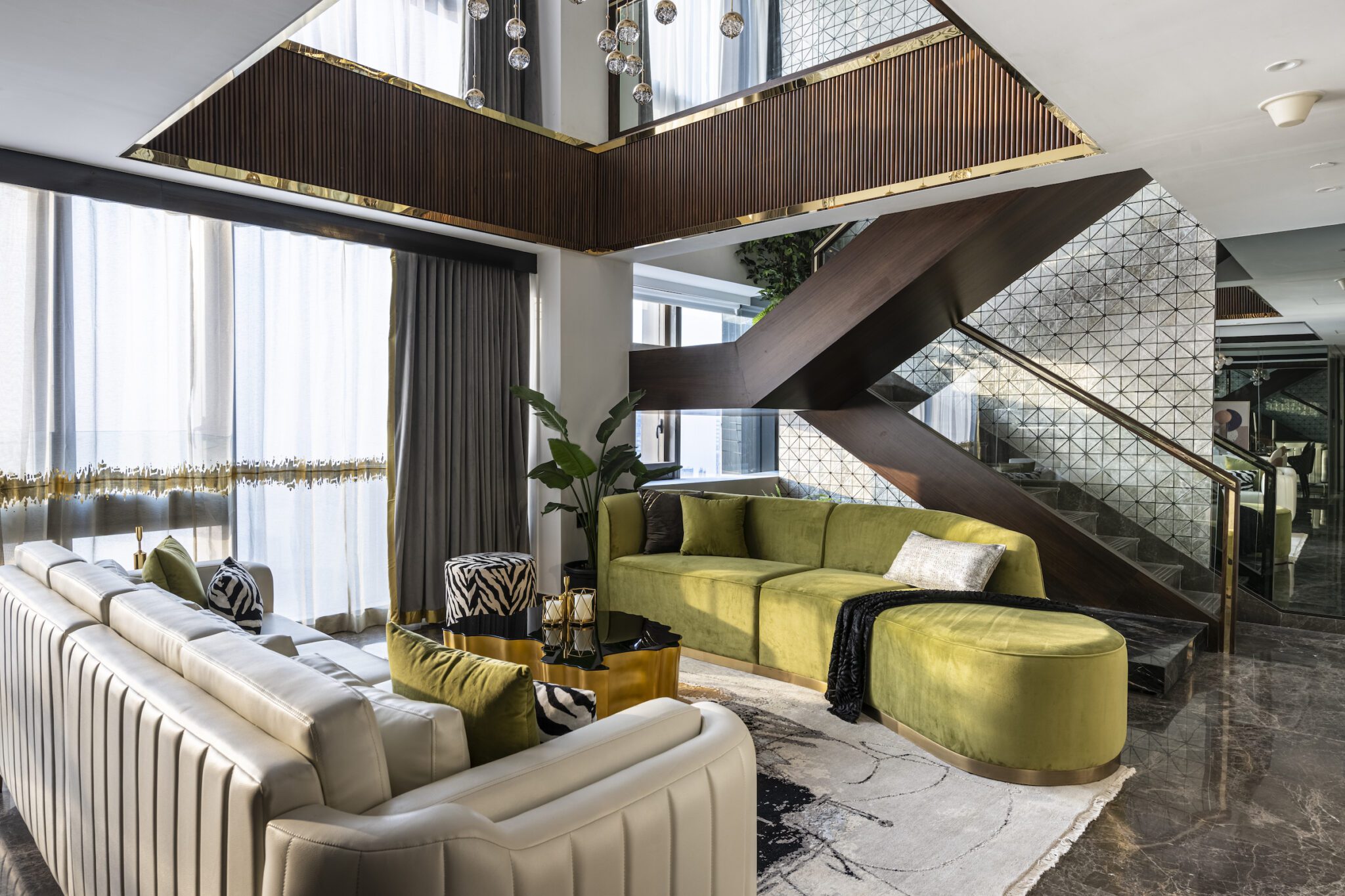 Experience the epitome of luxury living in this 2,860 Sqft Penthouse in Mumbai’s Trump Tower – Designed by Design Office Associates — Design Office Associates, Trump Tower , Mumbai