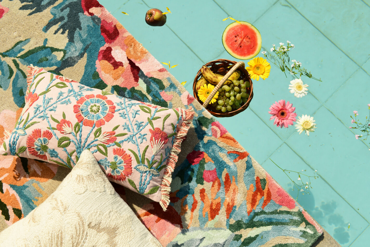 The Blue Knot’s new collection of rugs ‘Millefleur’ is a midsummer floral dream steeped in variegated hues and a spring vibe — , 