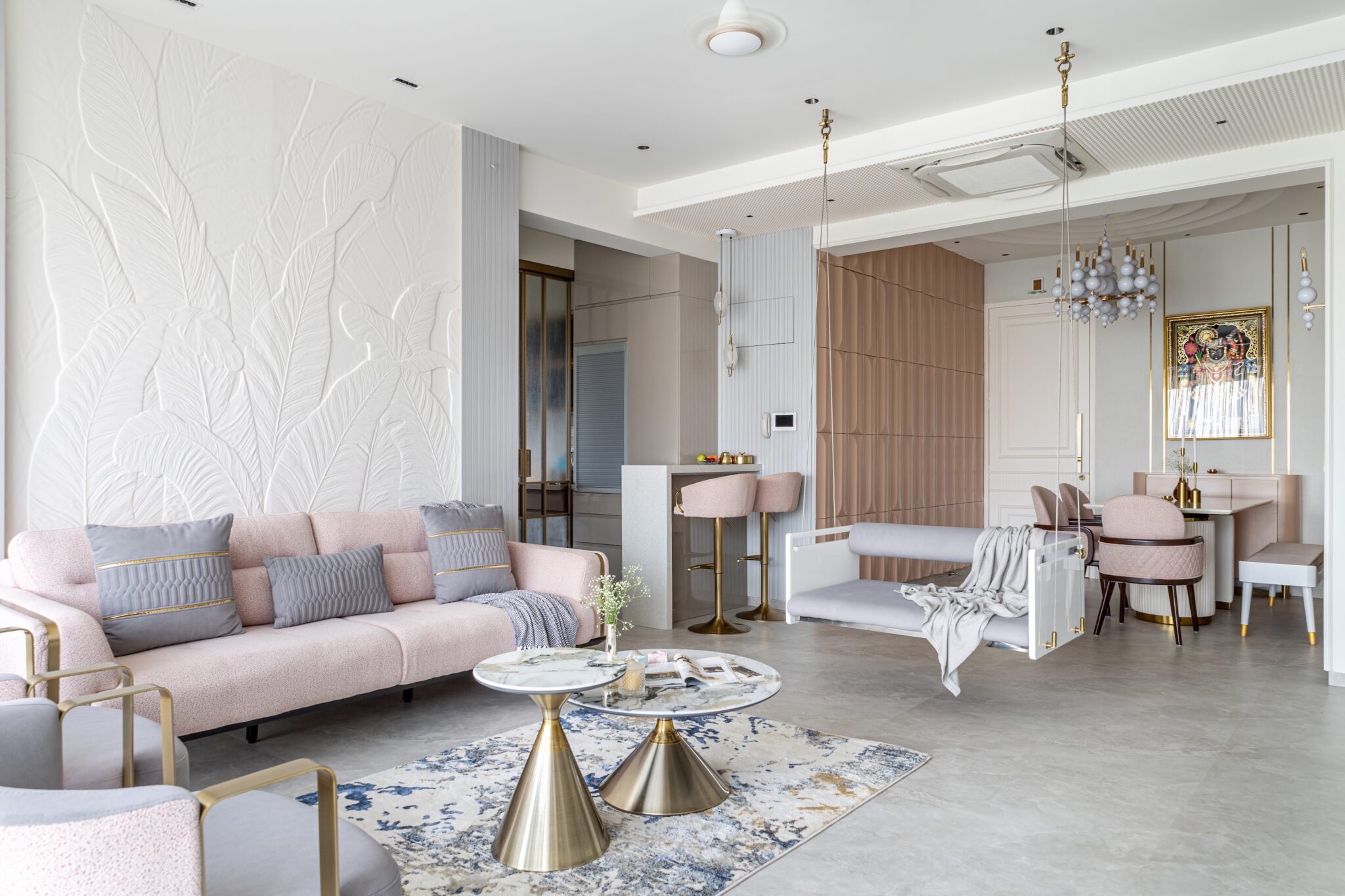 Contemporary Luxe Abode: Where Each Space Exudes Its Own Distinct Ambiance – By Sthapatya Designs — Sthapatya Designs, Mumbai