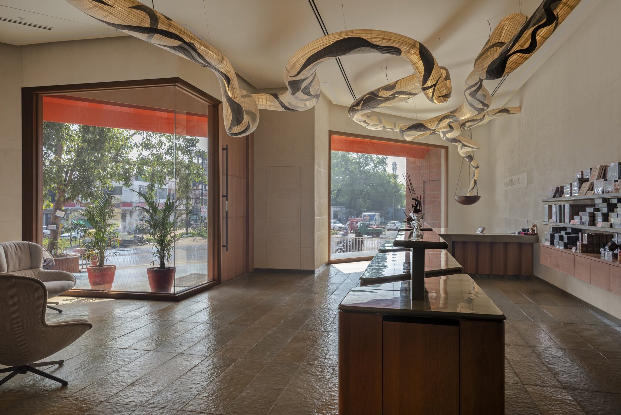 Parnami: A Vadodara Flagship Where Smoke Becomes Architecture — Harsh Boghani, Vadodara, Gujarat, India