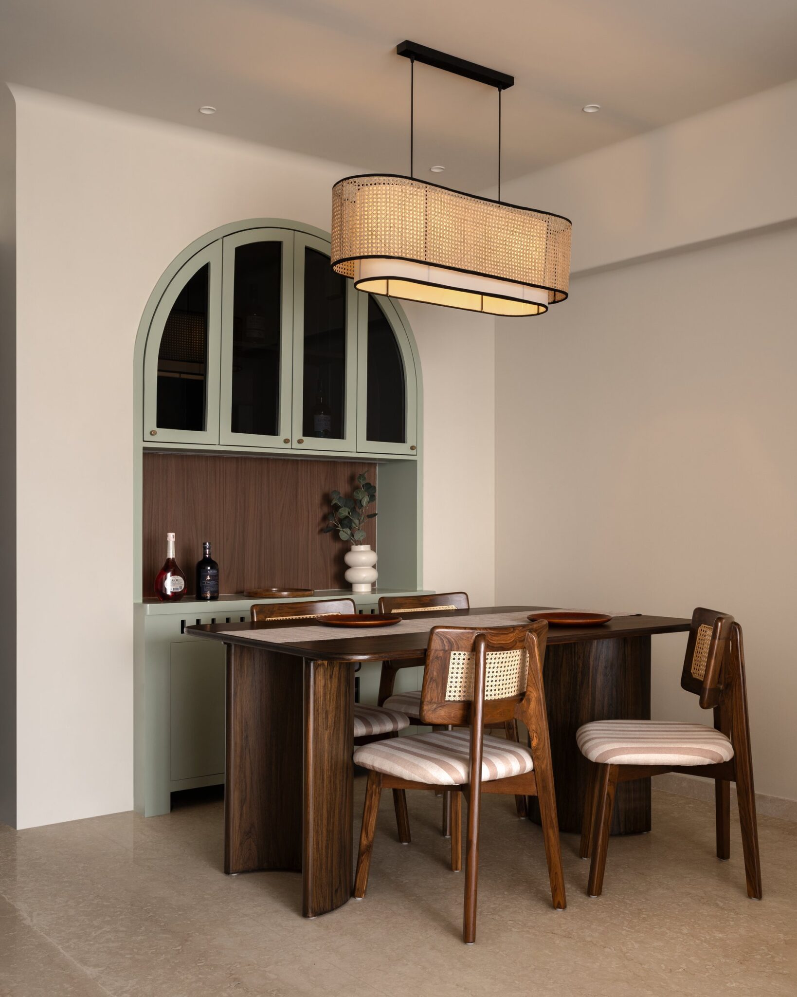 Walnut and Earth: A Mumbai Apartment Where Mid-Century Modern Finds Its Indian Register — Studio sketch 24 LLP, Mumbai