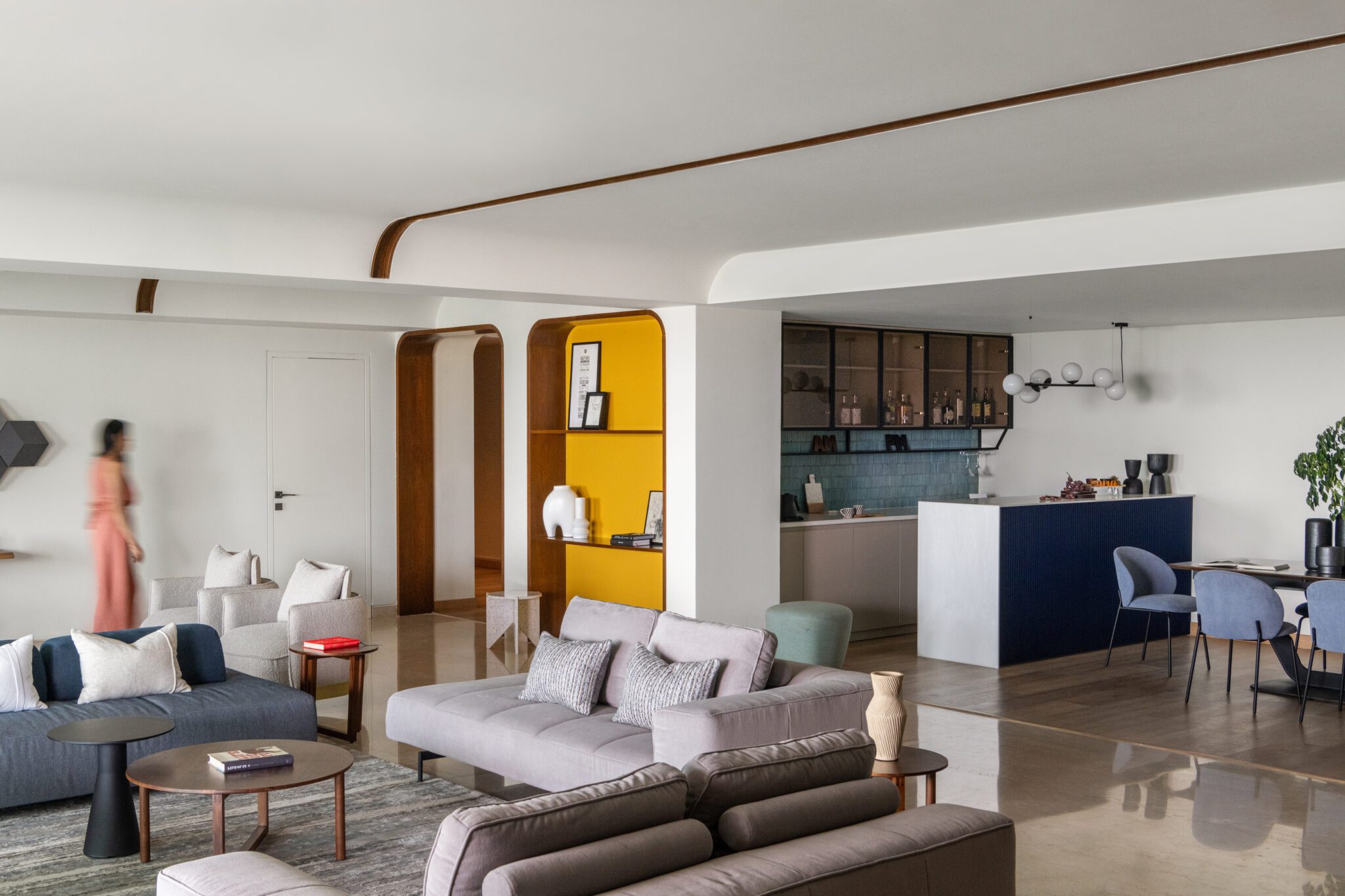 Elegance and Playfulness: Exploring the Magnolias Apartment by Chalk Studio in DLF Golf Links — Chalk Studio, Gurugram