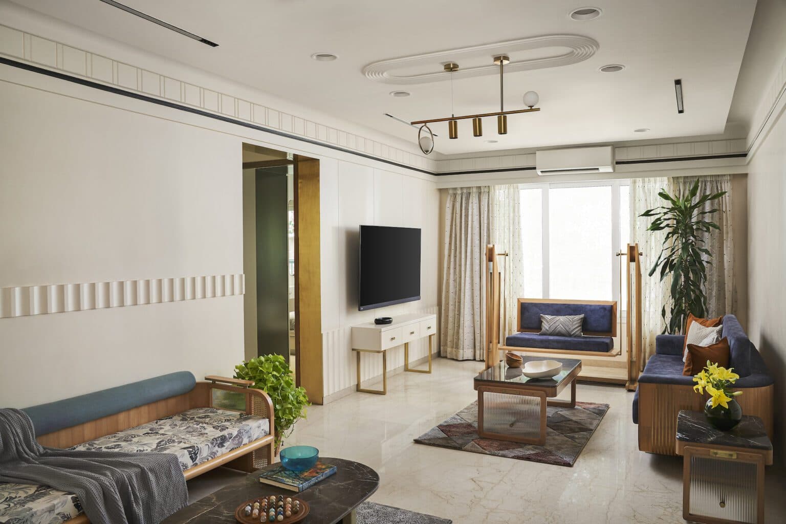Soch Design Studio imbues the distinct personalities of residents in this modern abode crafted with an essence of traditions in Virali Villa — interior design by Soch Design Studio in Santacruz West, Mumbai