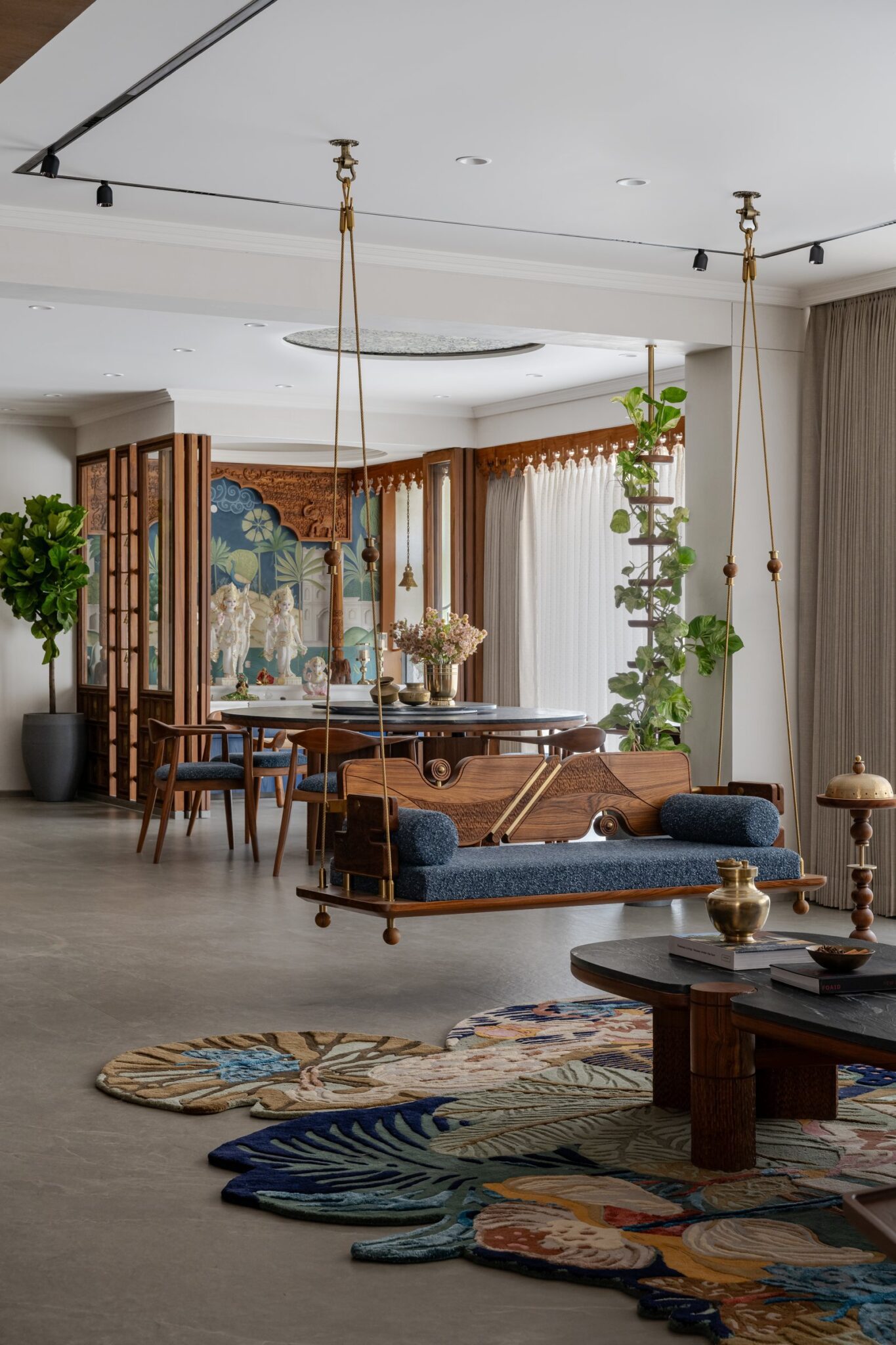 RangRaas: A Surat Apartment Where Four Generations Live Inside Gujarat’s Craft Memory — Studiorachana369, Surat, Gujarat