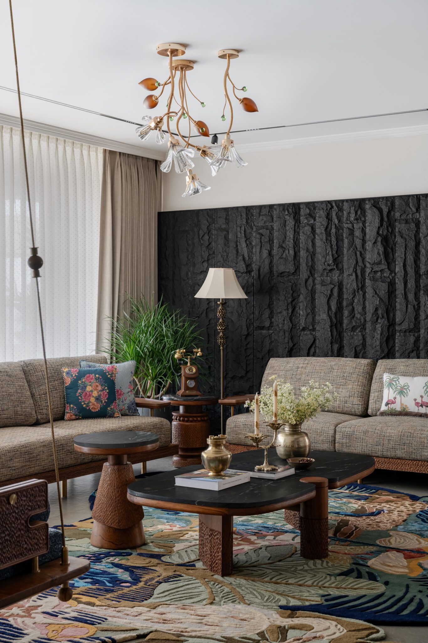RangRaas: A Surat Apartment Where Four Generations Live Inside Gujarat’s Craft Memory — Studiorachana369, Surat, Gujarat