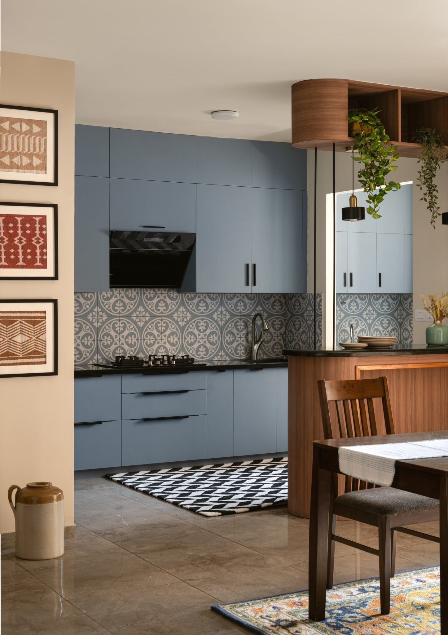 The House of Blue Leaves: A Bangalore Apartment That Refuses a Single Palette — By the Riverside, Bangalore