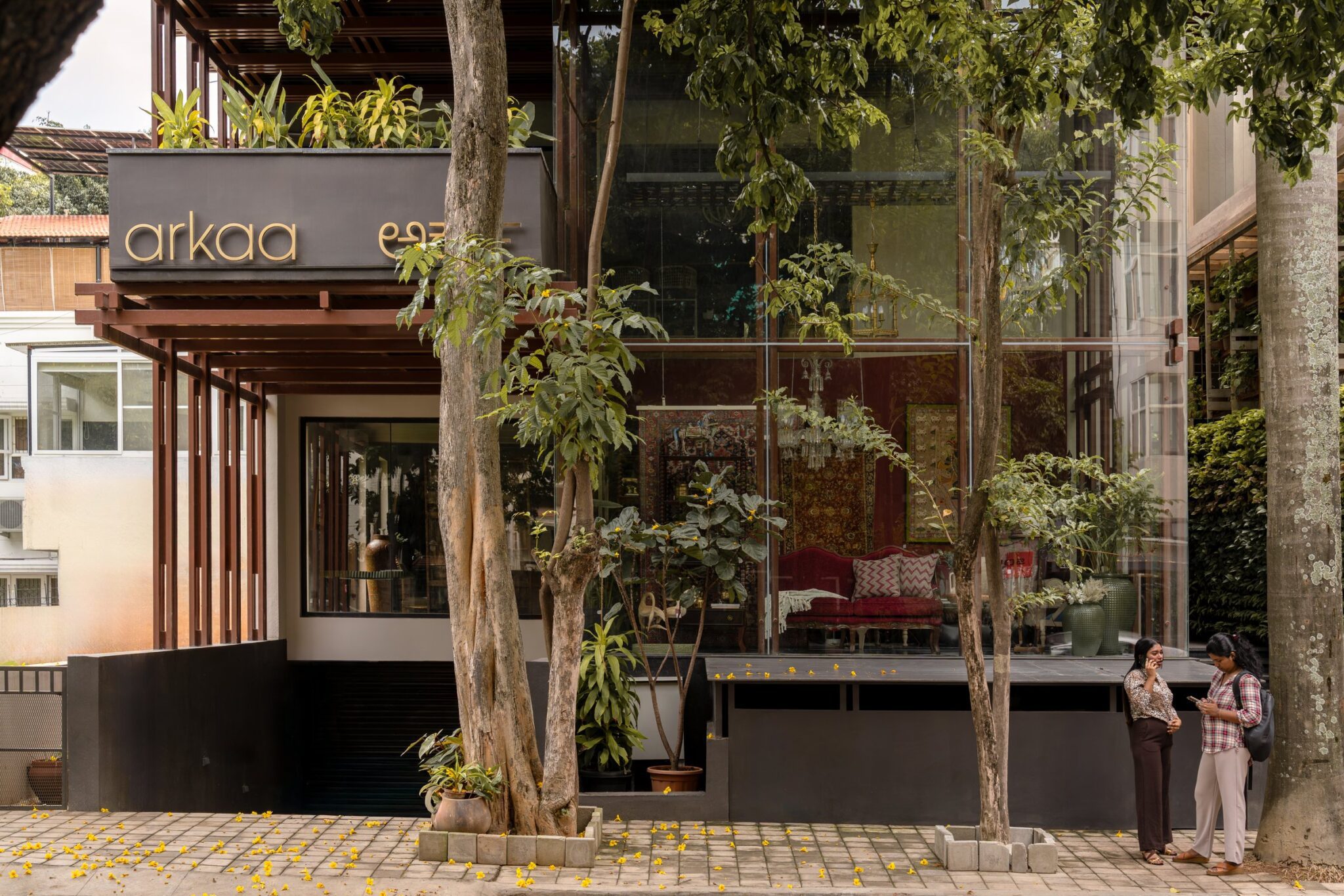 Brick on Sticks: A Bengaluru Building That Argues Through Joinery — Dot Bot Studio, Domlur, Indiranagar, Bengaluru, India