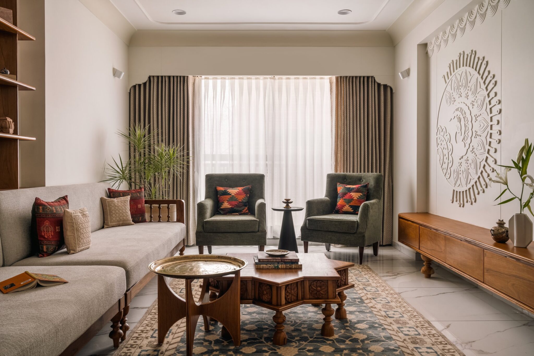 Sukoon: An Ahmedabad Apartment Where Heritage Speaks in a Quieter Register — RM Studio, Ahmedabad