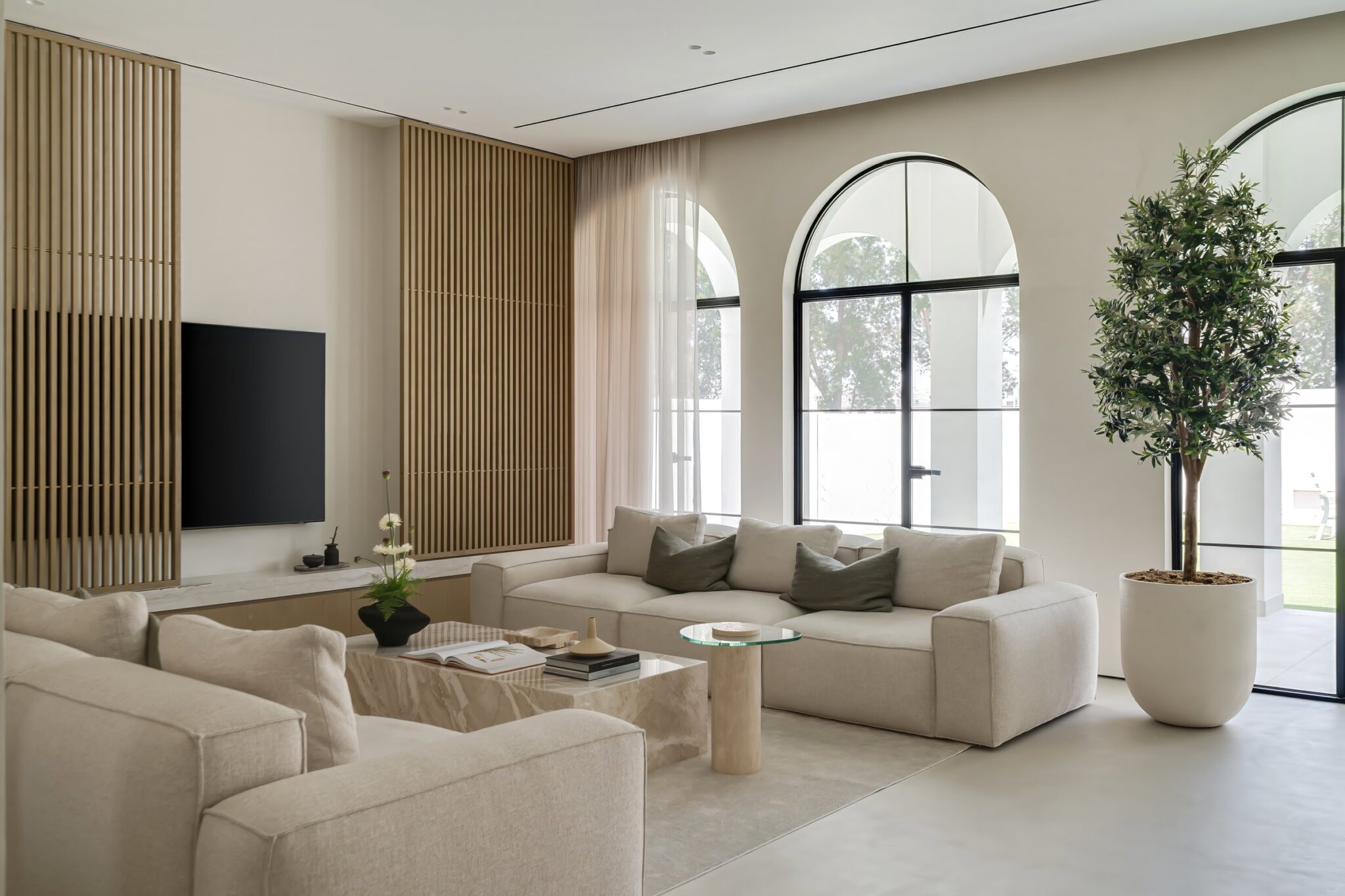 P&P Villa: A Dubai Residence Rebuilt Around Light, Air, and Arches — AHI Interiors, Dubai