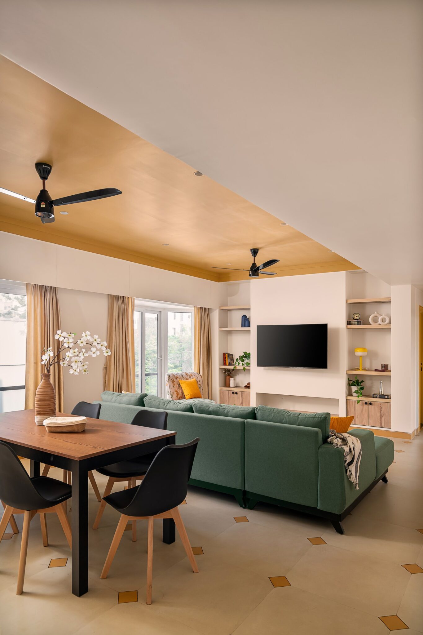 MÉLANGE: A Visakhapatnam Apartment Where Retro Optimism Meets Rental Discipline, Studio Meld, Visakhapatnam